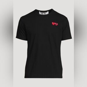 KIDS M WOMAN XS Comme des Garcons Black Tee Very Good Condition
